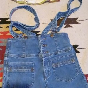 Free People jeans overalls 26 wide leg